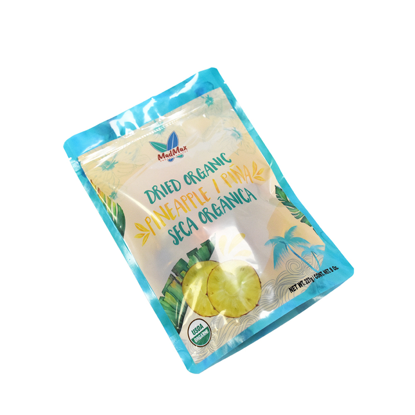 PLA Ziplock Barrier Stand Up Packing Bags of Dry Fruits