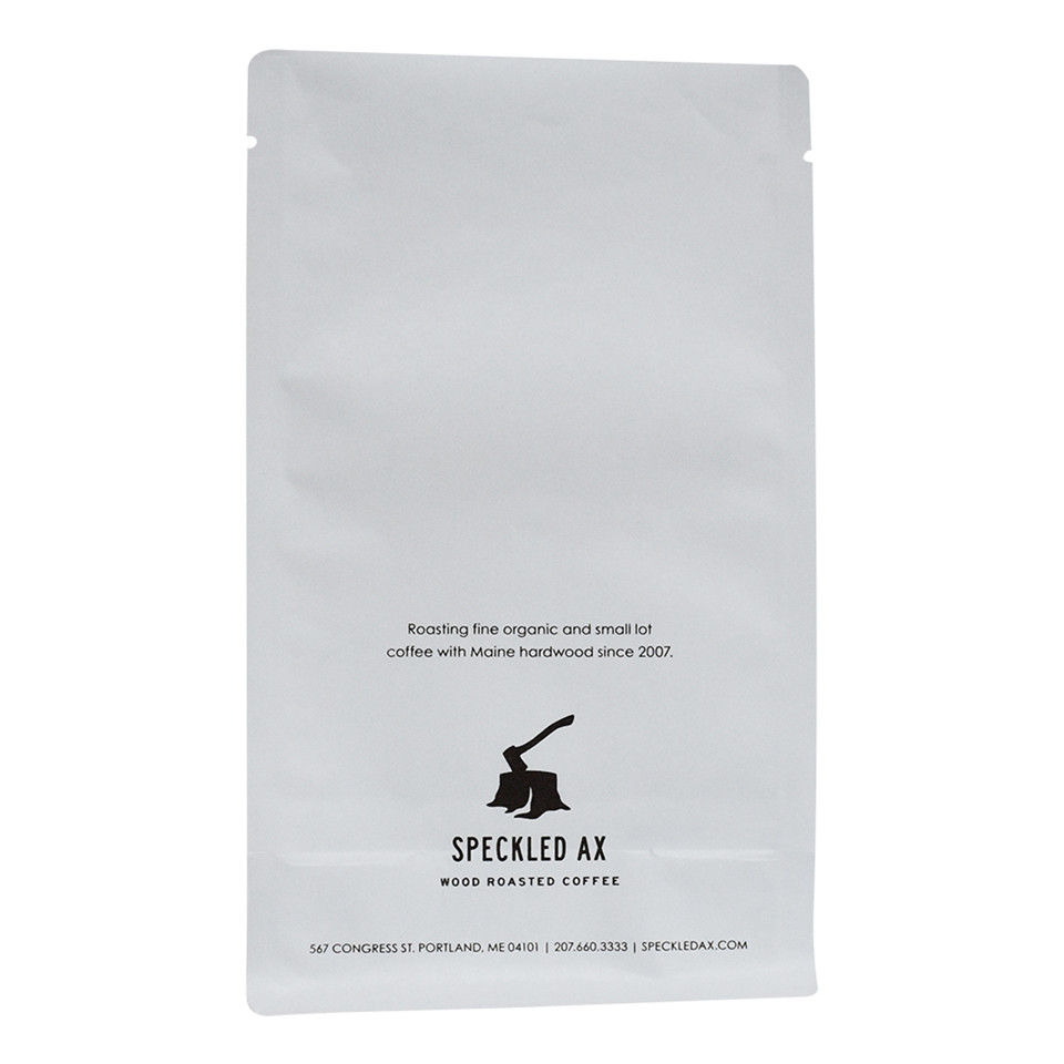 Custom Printed Flat Bottom Sustainable White Bag with Valve
