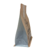 Customized Logo Kraft Paper Plant Based Compostable Packaging with Zipper Manufacturers