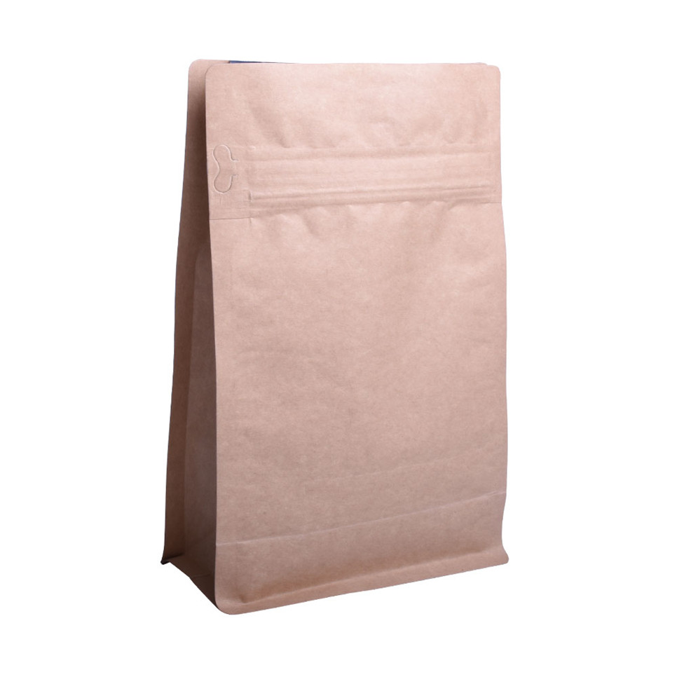 Bán lẻ vòng đáy bằng nhôm giấy krraft papure pouches notch