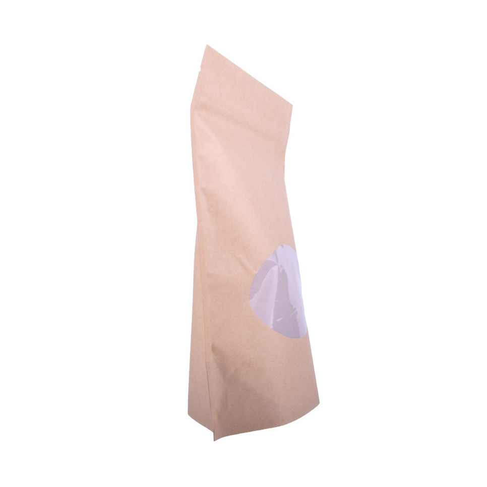 Box Bottom Aluminum Foil Hot Stamping Ziplock Paper Bag Waterproof