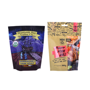 Fsc Certified Food Ziplock High Quality Coating Glossy Jerky Packaging