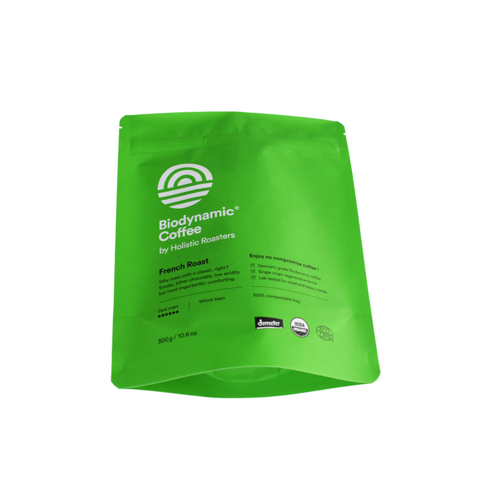Sustainable Full Matte Finish Colorful Compostable Ziplock Bags