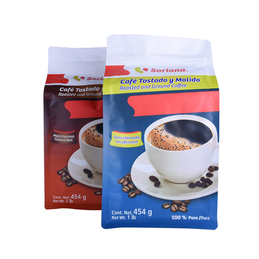 Biodegradable Full Color Printing Customized Coffee Bean Packaging Bag