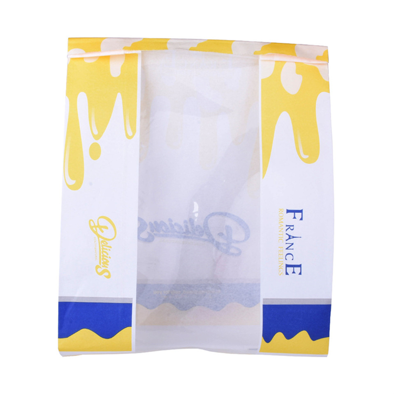 Custom Production Wholesale Biodegradable Cello Kraft Paper Square Bottom Flour Bags