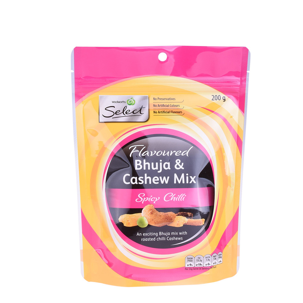 Plastic Zip Lock Ziplock Top Nut Packaging
