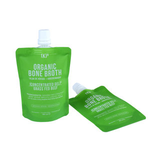 Recycle Laminated Material Custom Printed Spout Pouch for Bone Broth Soup Liquid