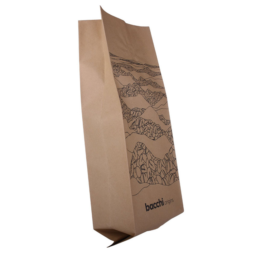 Home Compostable Sustainable Material Custom Printed Excellent Quality Coffee Bag Paper