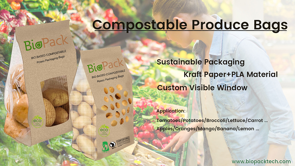 sustianble produce packaging bags-BIO