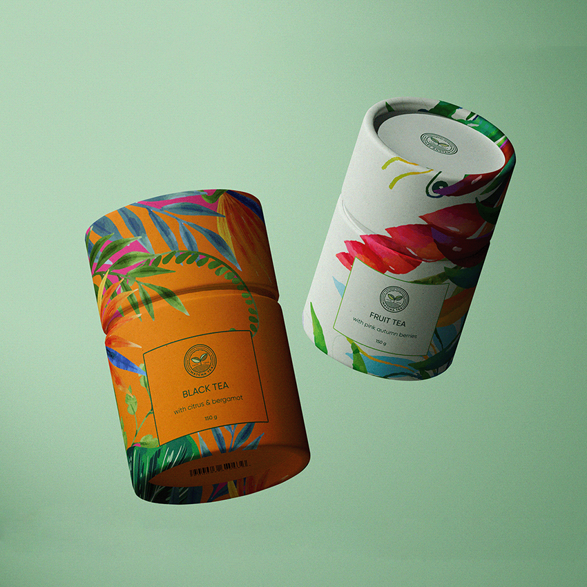 Biodegradable Small Cardboard Cylinder Box for Mixed Nuts