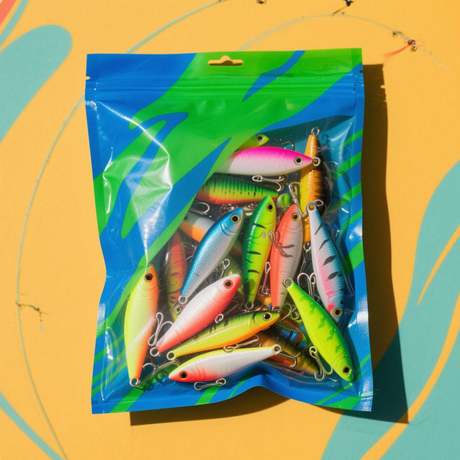 Plastic-free Custom Zip Lock Plastic Bags for Fishing Lures