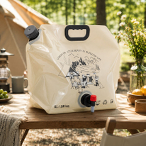 Recyclable Foldable 8L Collapsible Water Pouch For Camping Hiking