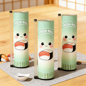 Portable Takeaway Sushi Push Pop Container