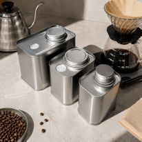 Custom Screw Cap Coffee Tins with De-gas Valve