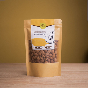 Eco-friendly Tea-notch Food Packaging Wholesale Ziplock Kraft Paper Bag with Window