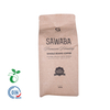 China manufacturer Compostable Biodegradable Material PLA Stand up Pouch for Coffee Packaging with Zipper with Valve