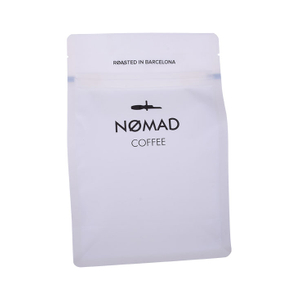 Box Bottom Coffee Bag Resealable Pouch