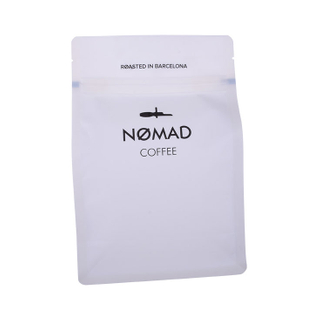 Box Bottom Coffee Bag Resealable Pouch