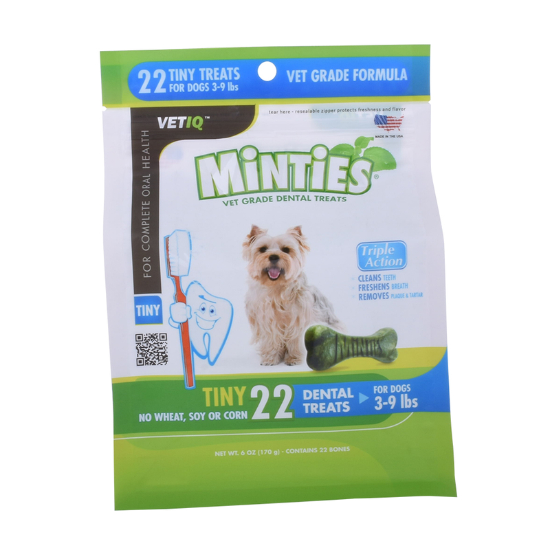 Bolsa de embalagem de cachorro/ gato de pano de fundo lateral de fundo liso