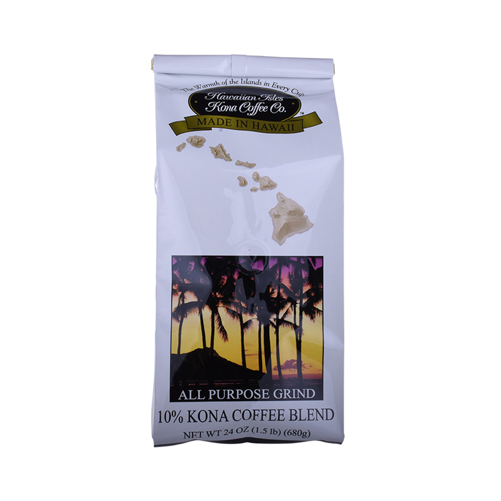 Custom Printed OEM Resealable Foil Laminated One-way Valve Coffee Pouch Tin-tie Side Gusset Pouch Supplier