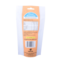 Empty Nut Snack Resealable Food Packet Packaging Recyclable Pouch