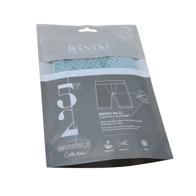 Compostable Plastic Free Zipper Garment Stand Up Bag Ecommerce