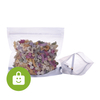 Transparan kustom-bau herbal pengemasan tas ritsleting anak-anak doypack-moisture packbag