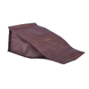 Unprinted Blank Kraft Paper Food Grade Flat Bottom Pouch 250g 500g Brown Coffee Bag With Valve