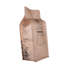Sac à café en papier blanc kraft zipper sachets en étain