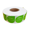 Compostable PLA Custom Sitcker Labels Tearable Logo Printed Eco Pack For Stock Unprinted Bag