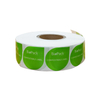 Compostable PLA Custom Sitcker Labels Tearable Logo Printed Eco Pack For Stock Unprinted Bag