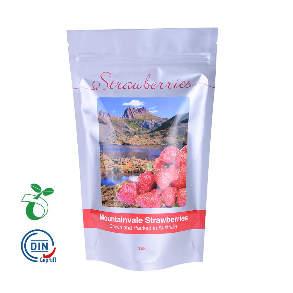 Alluminio Grado alimentare sano confezionamento biologico in polvere Snack da dadi protettivo Snack con cerniera con cerniera Stampa stampata flessibile