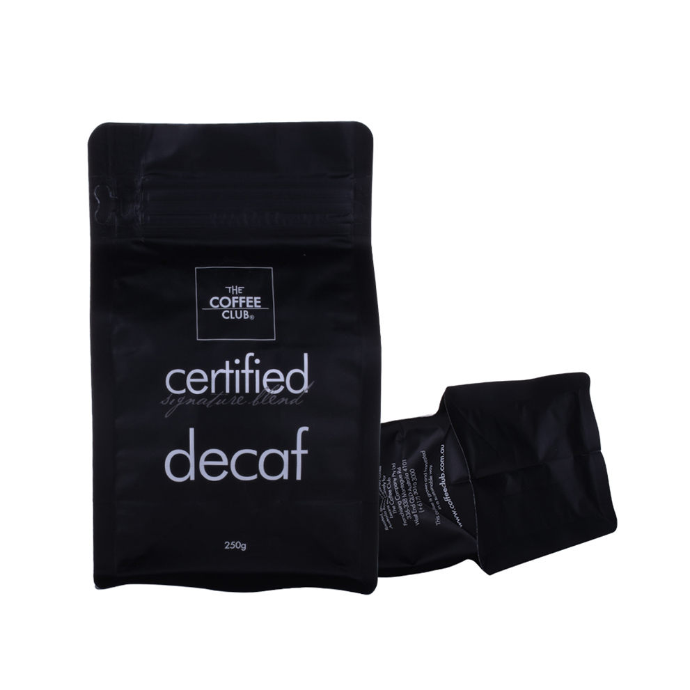 Customized Logo Printed Ldpe Flat Compostable Coffee Bag With Valve