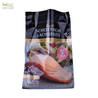 Custom Print Food Grade Flexible Vacuum Bag with Gusset For Fish such as Salmon From China