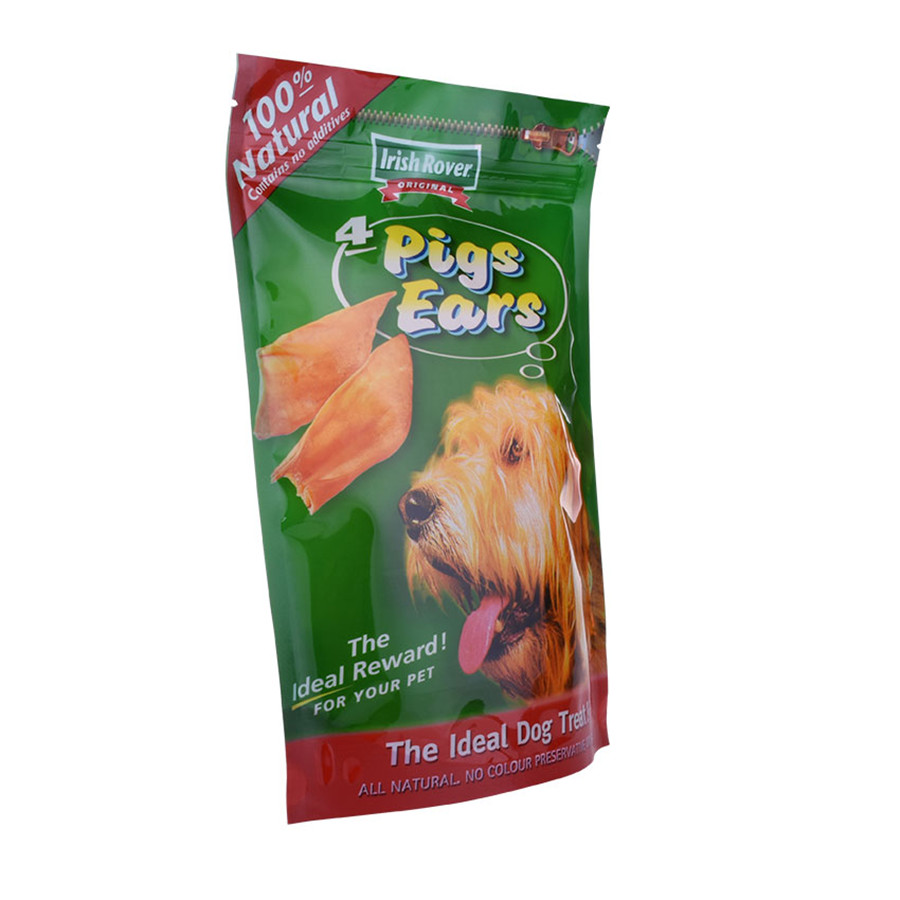 Impression colorée Biodégradable Stand Up Pet Food Sac