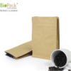 Custom 250g 500g 1kg food ziplock Biodegradable kraft bag with ziplock for coffee/tea from China