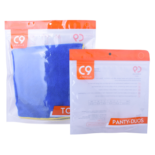 Custom Heat Seal Offset Printing Swimwear Packaging Bag With Zipper