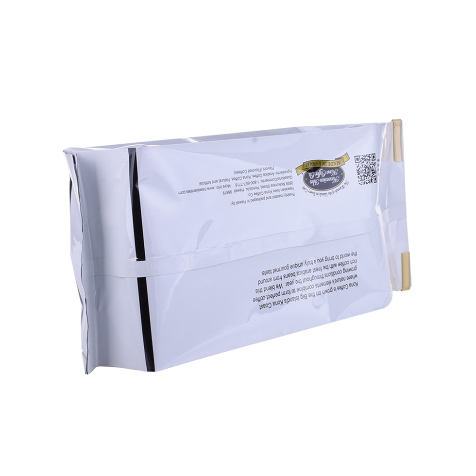 Printing Aluminum Side Gusset Pouch Coffee Bean Packaging With Tin-tie Foil Flexible Bag