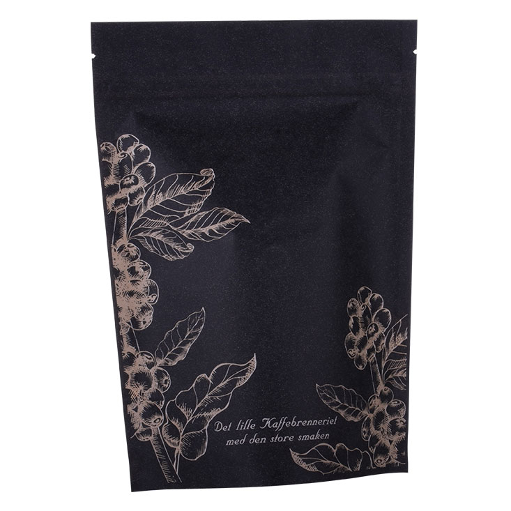 친환경 크래프트 커피 가방 12oz 스탠드 업 파우치