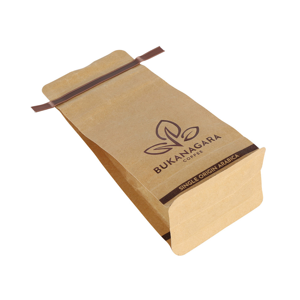 Customized Printed Side Seal Varnishing Biodegradable Tea Bags With Tin Tie