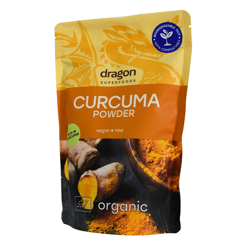 Compostable Matt Finish Fashion Turmeric Powder Packaging Free Samples