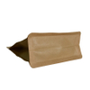 Compostable Resealable Kraft Paper Empty Coffee Tea Bags