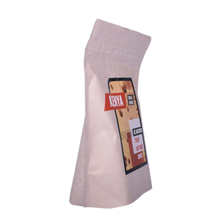 Natural Gravure Printing Kraft Ziplock Stand Up Pouch