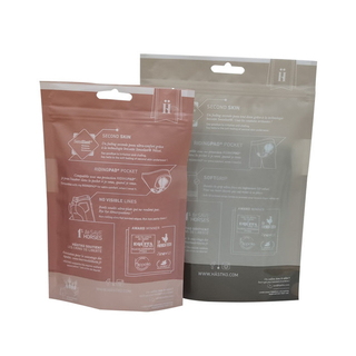 Custom Production With Tear Notch Clothes Packaging Bags