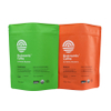 Organic Ground Coffee Flat Bottom Plastic Zipper Bag With Matte Design