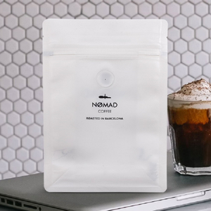 Sustainable Resealable Zipper Top Reusable White Coffee Bags with Valve