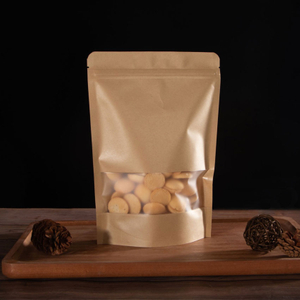 Cheap Custom Recyclable Plastic Resealable Zipper Kraft Food Bags with Logo