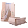 Custom Printed Recycle Kraft Paper Baguette Bread Bags with Window