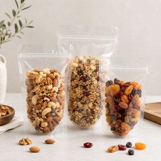 Clear Stand Up Pouches with Zipper Wholesale
