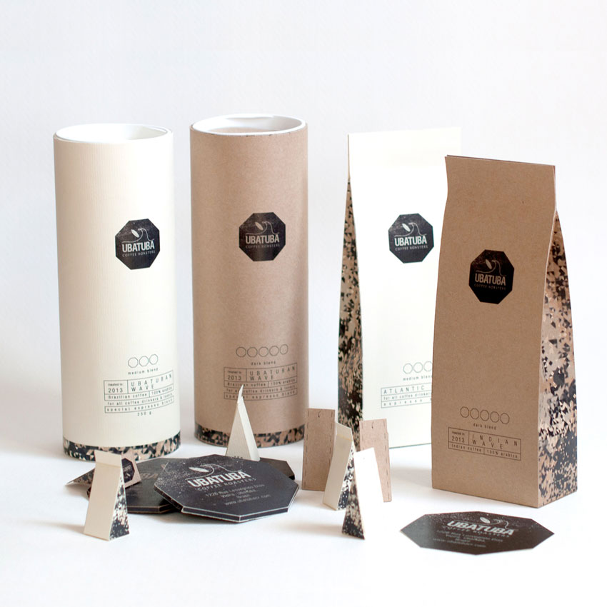 Eco-friendly Recyclable Custom Printed Kraft Paper Low MOQ Coffee Packaging